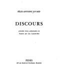 Cover of: Discours by Félix Antoine Savard
