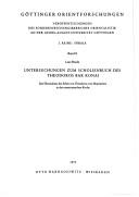 Cover of: Untersuchungen zum Scholienbuch des Theodoros Bar Konai: die Übernahme d. Erbes von Theodoros von Mopsuestia in d. nestorian. Kirche