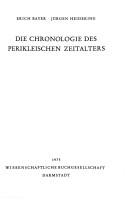 Cover of: Die Chronologie des perikleischen Zeitalters