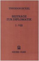 Cover of: Beiträge zur Diplomatik