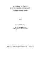 Cover of: Wilhelm Joseph von Wasielewski im Spiegel seiner Korrespondenz: 1822-1896