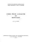 Cover of: Code pour l'analyse des monnaies by Georges Le Rider