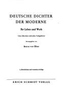 Cover of: Deutsche Dichter der Moderne: Ihr Leben und Werk