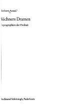 Cover of: Büchners Dramen: Topographien d. Freiheit