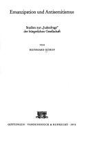 Cover of: Emanzipation und Antisemitismus: Studien z. Judenfrage d. bürgerl. Gesellschaft