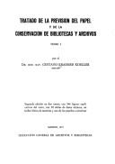 Tratado de la previsión del papel y de la conservación de bibliotecas y archivos by Gustav Kraemer Koeller