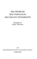 Cover of: Das Problem der Theologie des Neuen Testaments