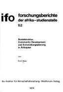 Cover of: Sozialstruktur, Community Development und Entwicklungsplanung in Äthiopien