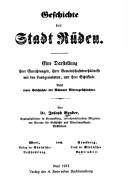 Cover of: Geschichte der Stadt Rüden: eine Darst. ihrer Einrichtungen, ihrer Gemeinschaftsverhältnisse mit den Landgemeinden, u. ihrer Schicksale : nebst e. Geschichte d. Rüdener Rittergeschlechter