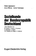 Cover of: Sozialkunde der Bundesrepublik Deutschland by Dieter Claessens, Dieter Claessens