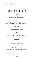 Cover of: Popularphilosophische Schriften über literarische, ästhetische und gesellschaftliche Gegenstände by Christian Garve