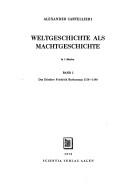 Cover of: Das Zeitalter Friedrich Barbarossas by Alexander Cartellieri