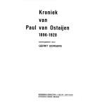 Cover of: Kroniek van Paul van Ostaijen, 1896-1928