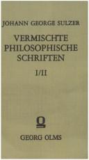 Cover of: Vermischte philosophische Schriften