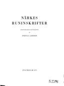 Cover of: Närkes runinskrifter