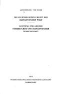 Cover of: Die Eigenbegrifflichkeit der babylonischen Welt