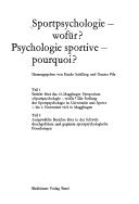 Cover of: Sportpsychologie, wofür? =: Psychologie sportive, pourquoi?