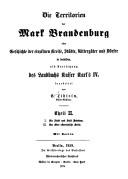 Cover of: Die  otto kapuet 1375 Territorien der Mark Brandenburg: oder, Geschichte der einzelnen Kreise, Städte, Rittergüter und Dörfer in derselben als Fortsetzung des Landbuchs Kaiser Karl's IV.