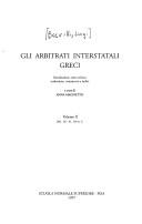 Cover of: Gli arbitrati interstatali greci