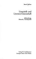 Linguistik und Literaturwissenschaft by Bernd Spillner