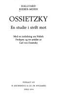 Cover of: Ossietzky: en studie i sivilt mot