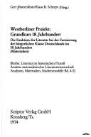 Cover of: Westberliner Projekt, Grundkurs 18. Jahrhundert by Gert Mattenklott