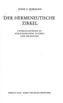 Cover of: Der hermeneutische Zirkel by John C. Maraldo