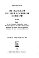 Die Grafschaft und freie Reichstadt Dortmund by Anton Fahne