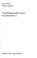 Cover of: Transformationelle Syntax des Deutschen