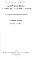 Cover of: Leben und Taten Alexanders von Makedonien: der griechische Alexanderroman nach der Handschrift L