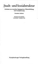 Cover of: Stadt- und Sozialstruktur by Herausgeber, Ulfert Herlyn.