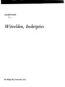 Cover of: Witvelden, inskripties