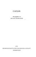 Cover of: Caesar