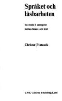 Cover of: Språket och läsbarheten by Christer Platzack