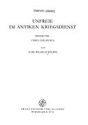 Cover of: Unfreie im antiken Kriegsdienst