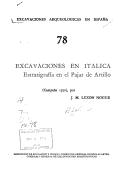 Cover of: Excavaciones en Itálica.: Estratigrafía en el Pajar de Artillo. (Campaña 1970) Memoria ...