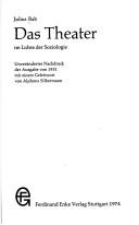 Cover of: Das Theater im Lichte der Soziologie