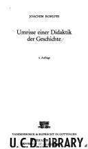 Cover of: Umrisse einer Didaktik der Geschichte