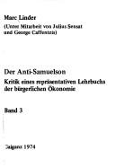 Cover of: Der Anti-Samuelson by Linder, Marc.