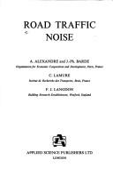 Cover of: Road traffic noise