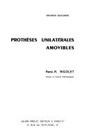 Cover of: Prothèses unilatérales amovibles