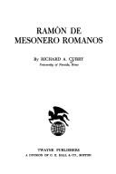 Ramón de Mesonero Romanos by Richard A. Curry