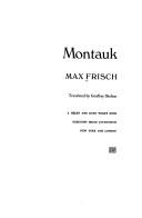 Cover of: Montauk by Max Frisch