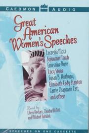 Cover of: Great American Women's Speeches