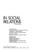 Research methods in social relations by Claire Selltiz