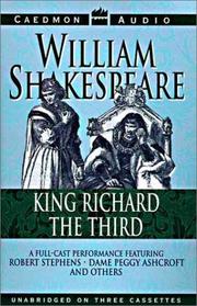 Cover of: King Richard Iii by William Shakespeare
