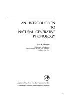 Cover of: An introduction to natural generative phonology by Joan B. Hooper