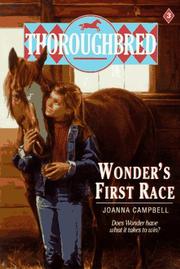 Cover of: Wonder's First Race (Thoroughbred Series #3)