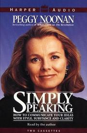 Cover of: Simply Speaking by Peggy Noonan