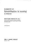 Cover of: Elements of rehabilitation in nursing: an introduction